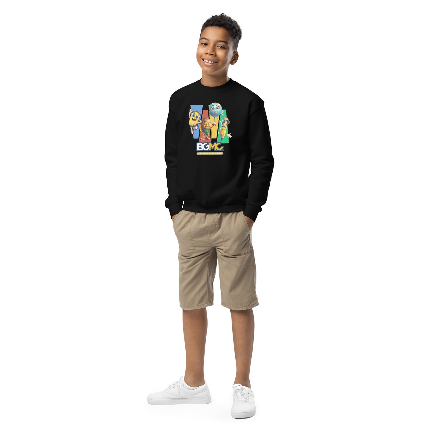 Youth Colorful Character Crewneck