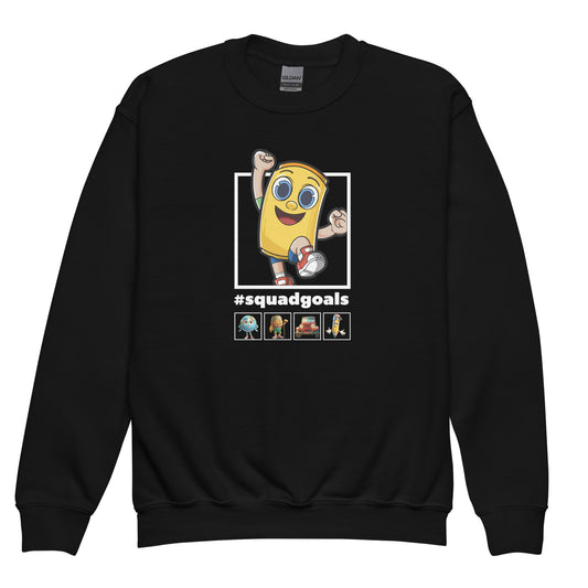 #squadgoals Kids Crewneck