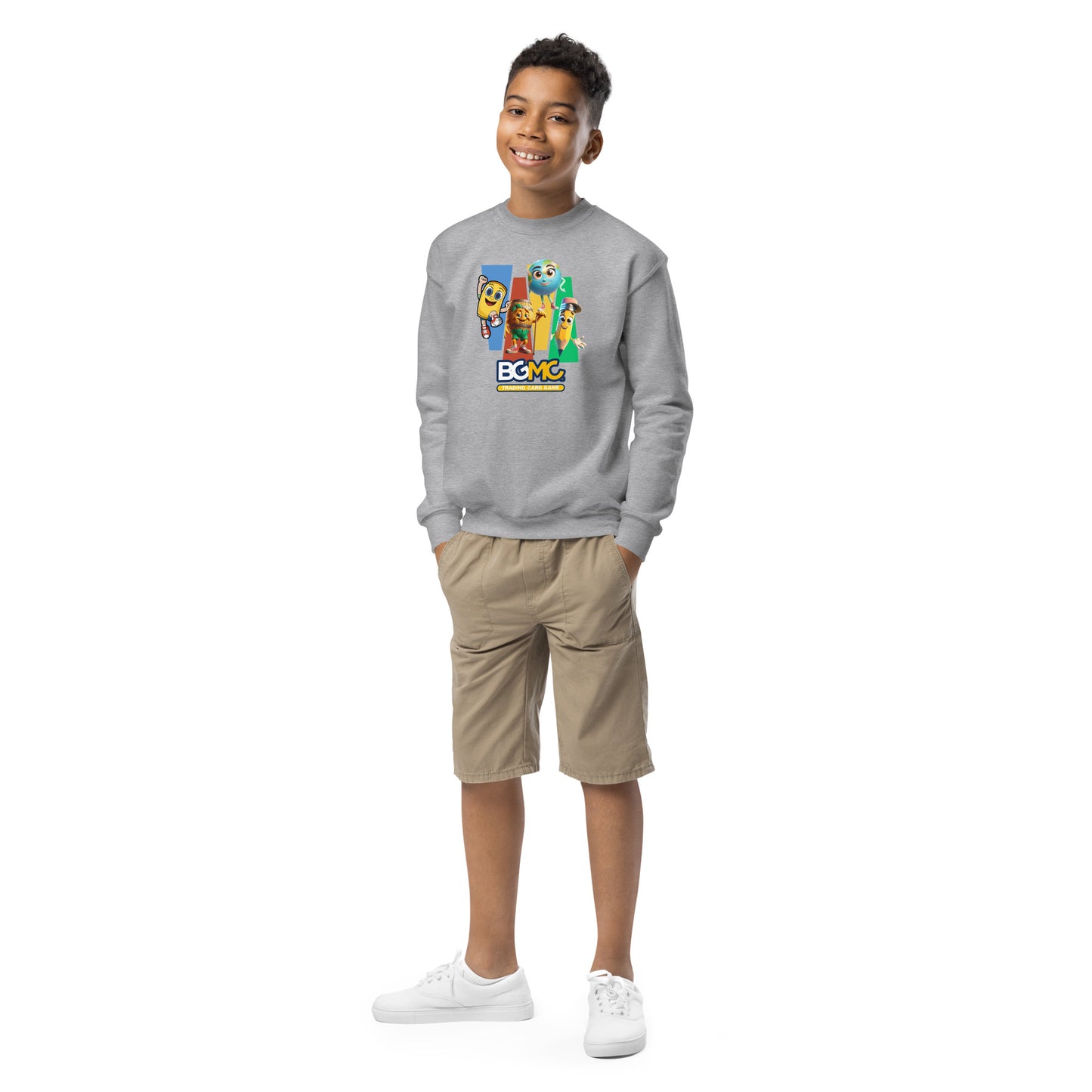 Youth Colorful Character Crewneck