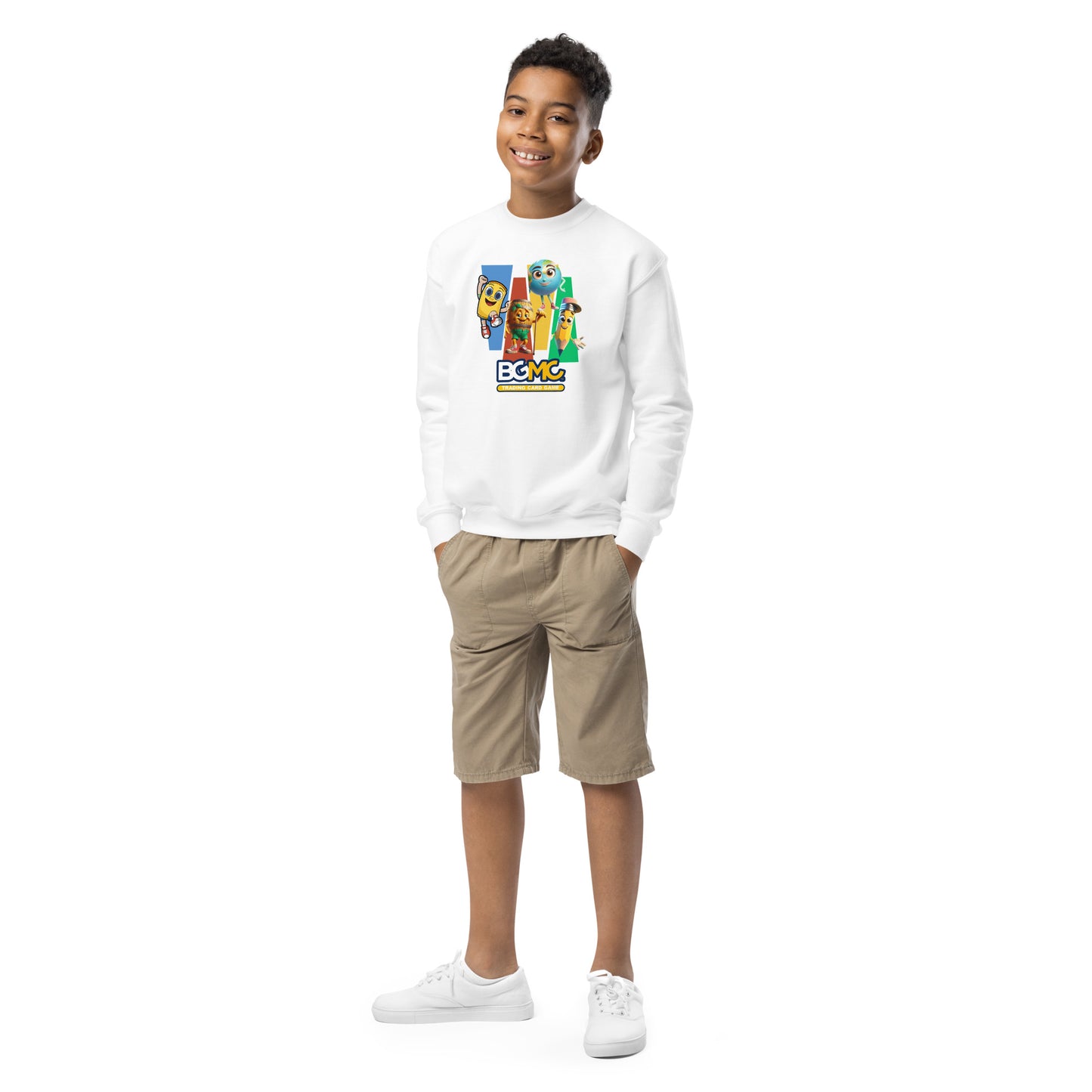 Youth Colorful Character Crewneck